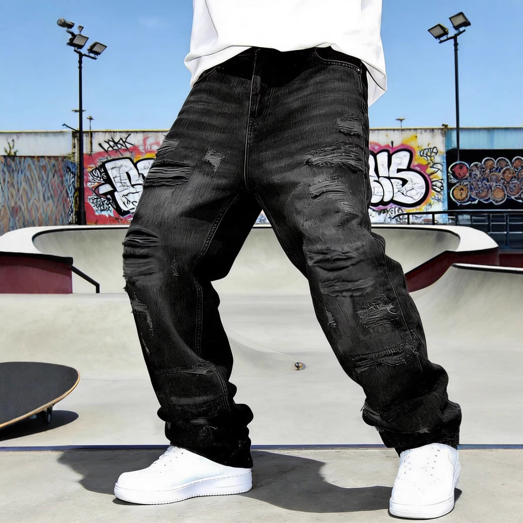 Retro-Casual-Hose mit Patchwork