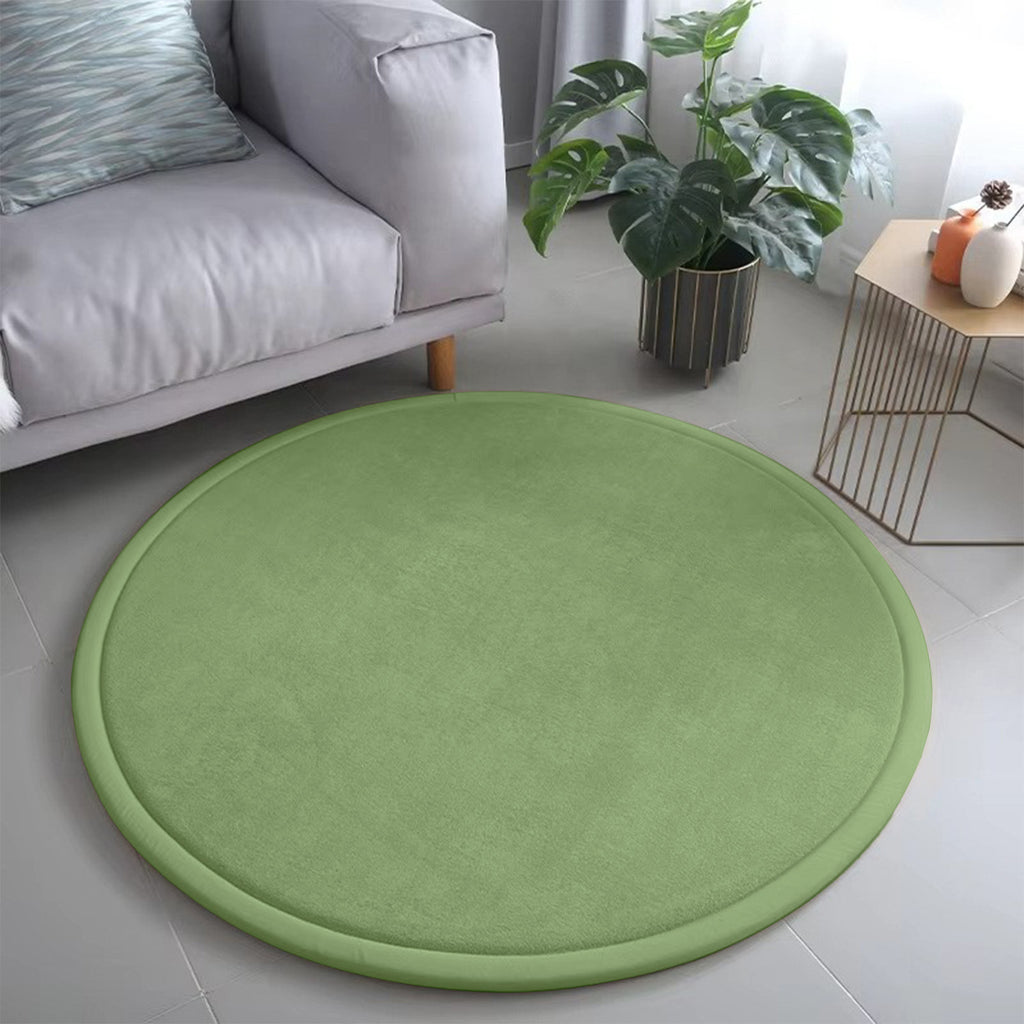 Japanische Bodenmatte, minimalistisch, rund