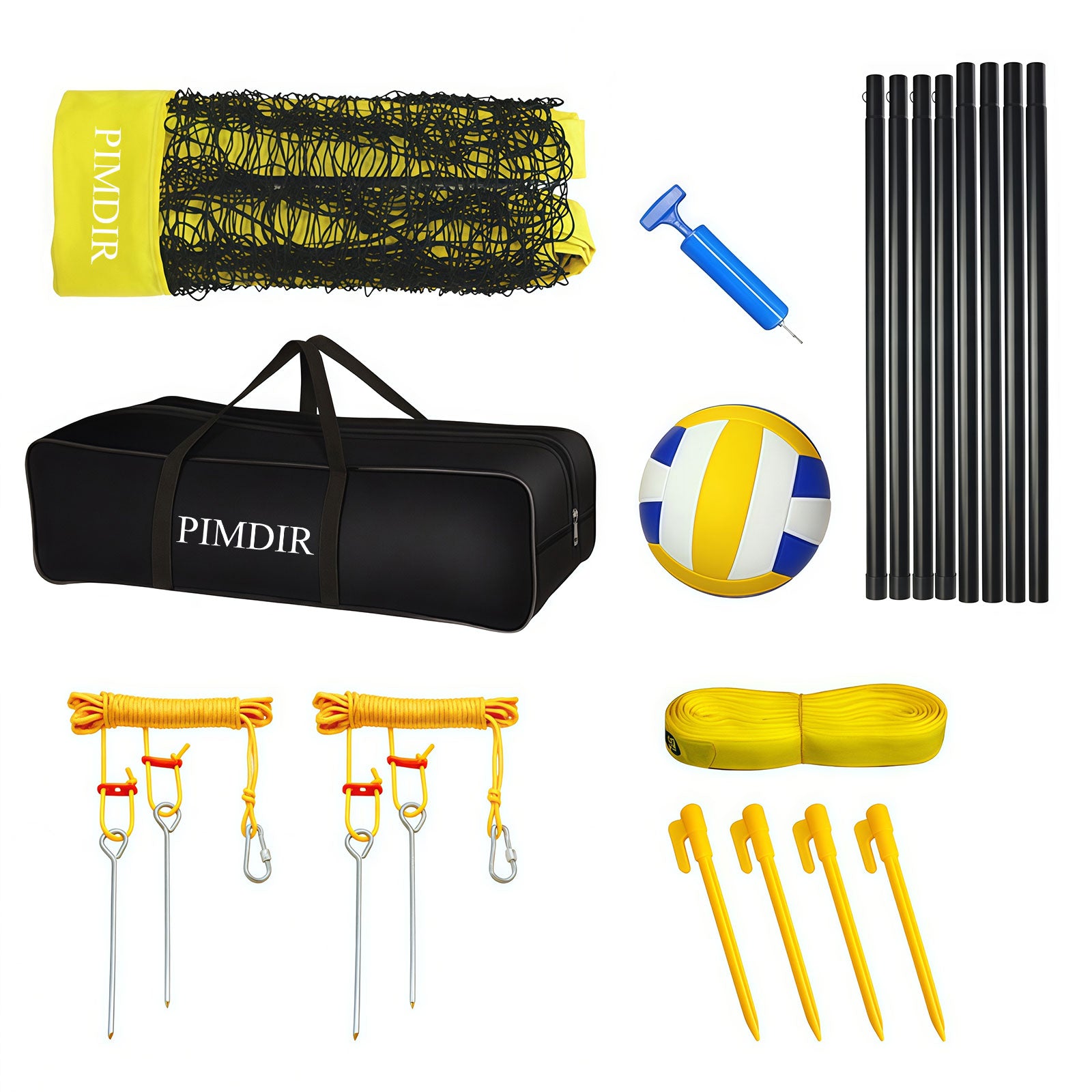 Portables Beach-Volleyballnetz