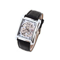 Quadratische Durchsicht-Uhr mit Openwork-Design | LuxeStyle