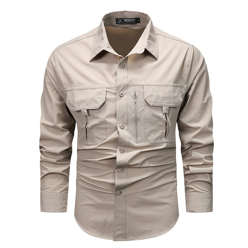 Retro Workwear Hemd für Herren – Bild 3 | LuxeStyle