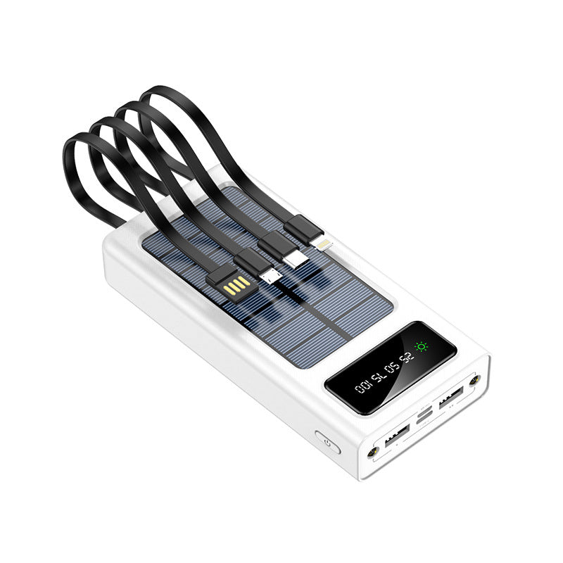 Solar Powerbank mit Digitalanzeige