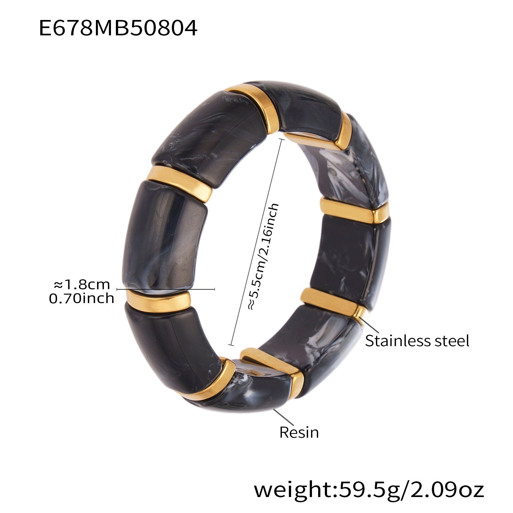 Multicolor Harz-Armband