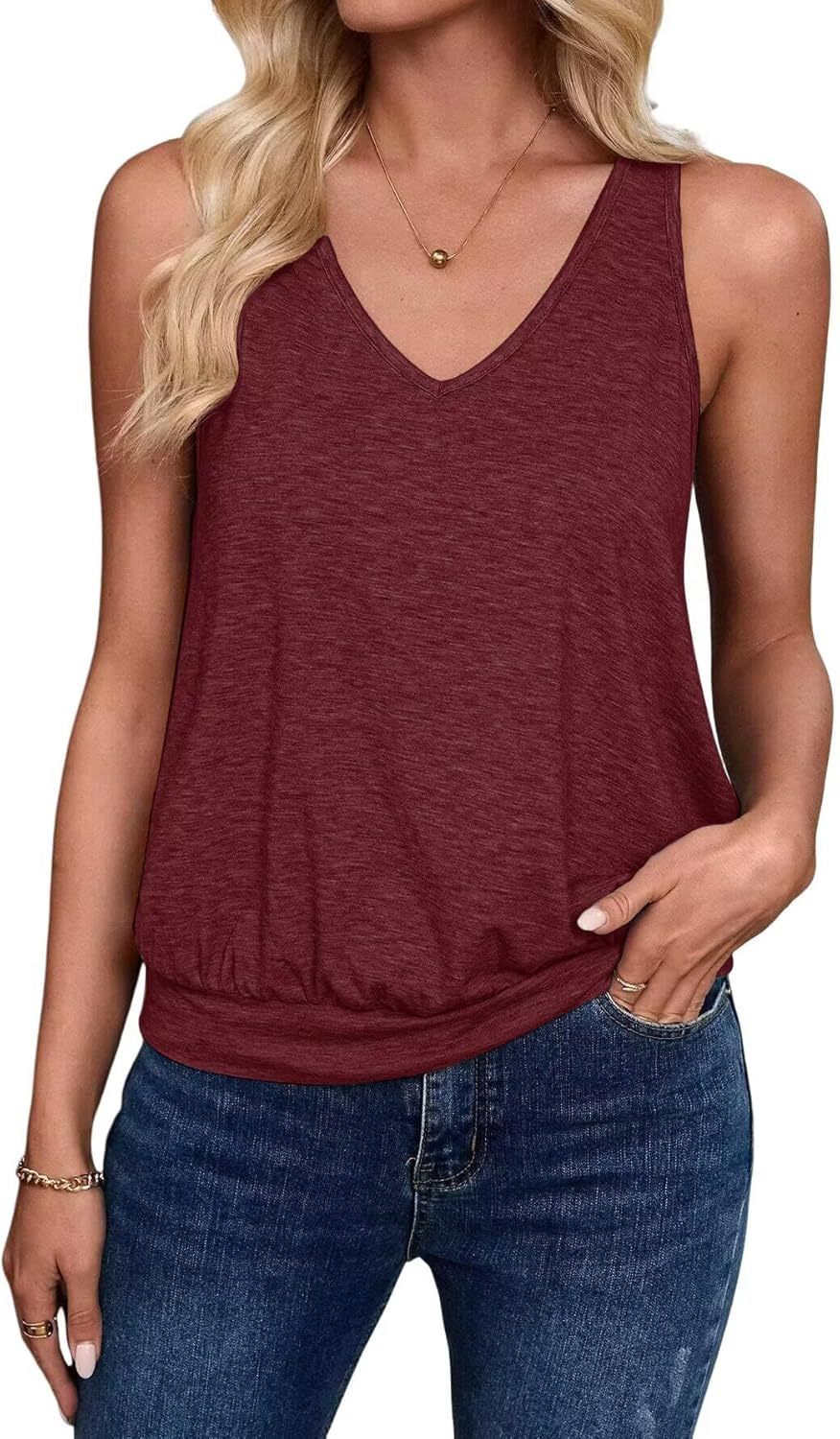 Ärmelloses Henley-Top im lässigen Stil