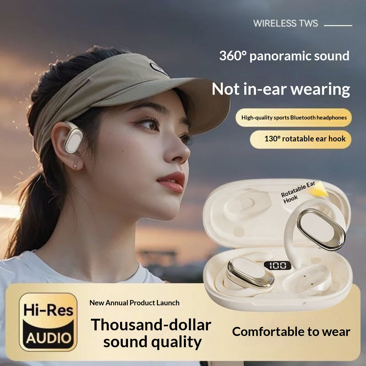 3D Surround HD Bluetooth Sport-Kopfhörer