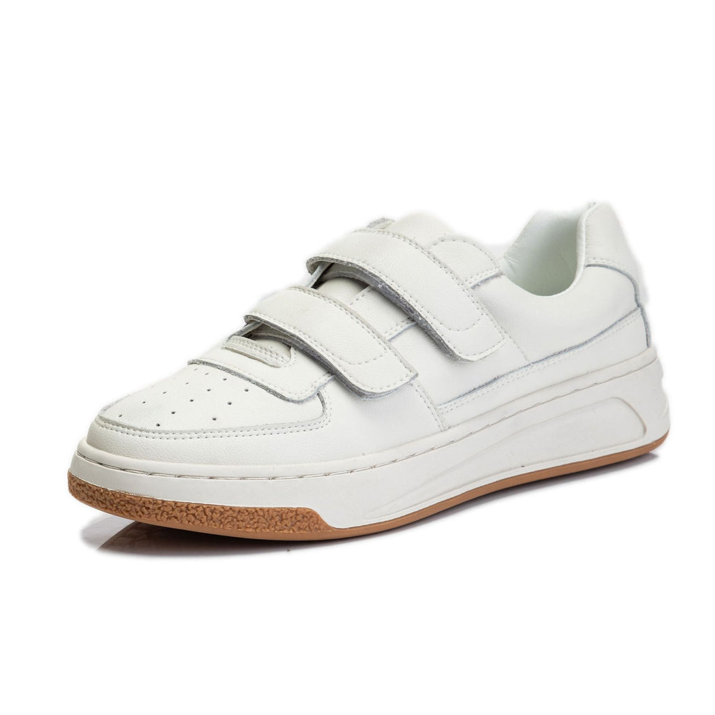 Damen Leder Schnürschuhe mit dicker Sohle