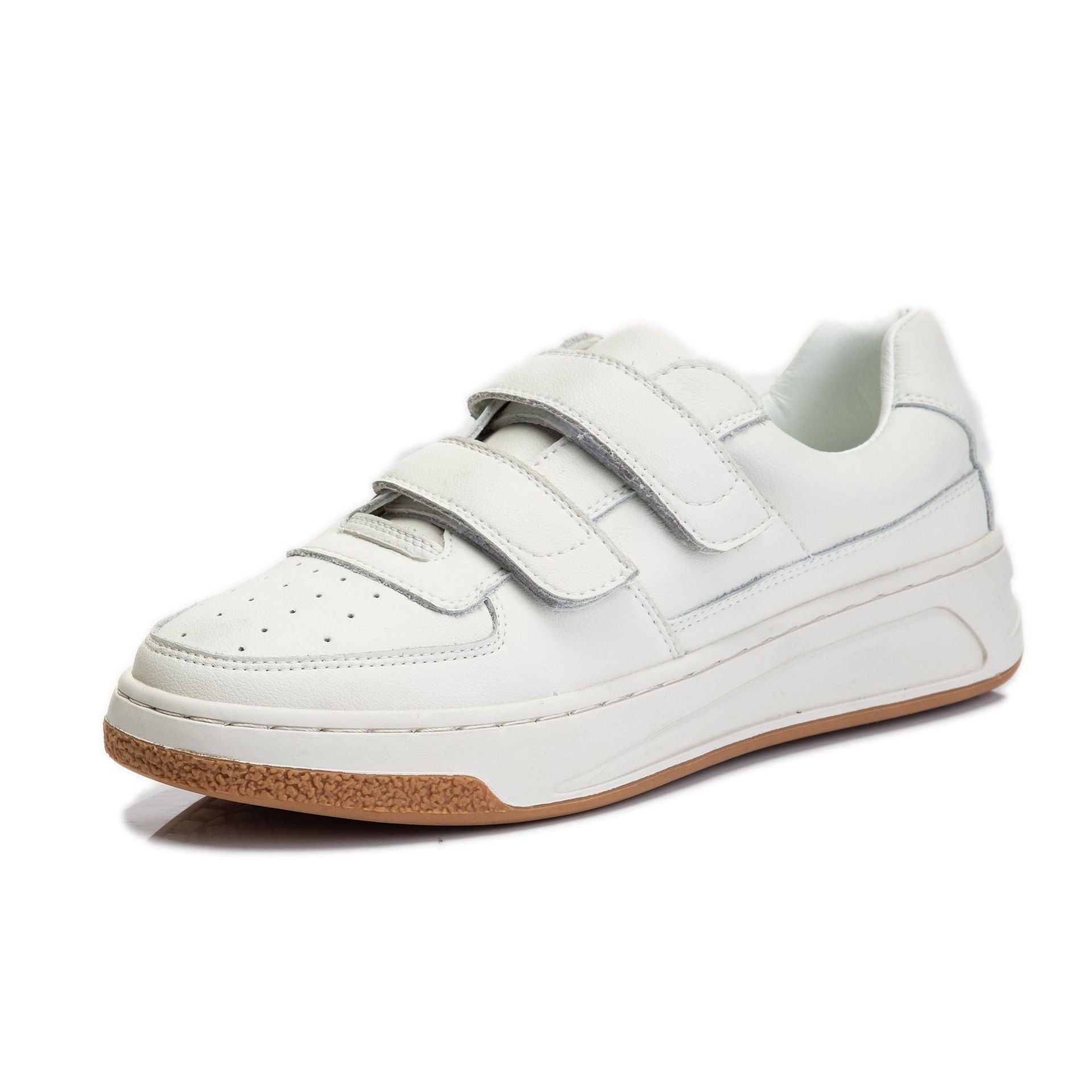 Damen Leder Schnürschuhe mit dicker Sohle