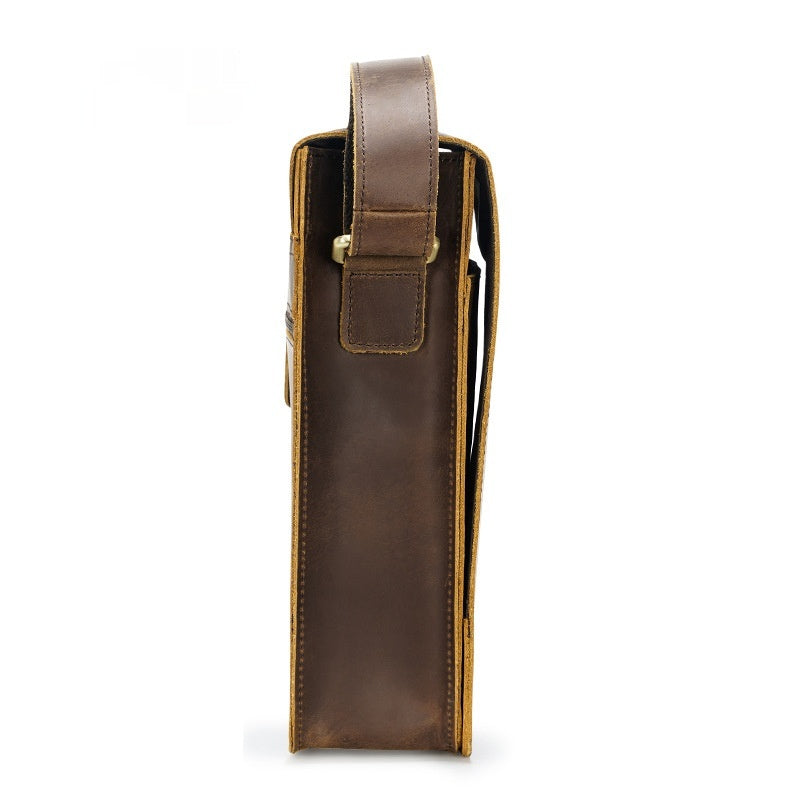 Vintage Leder-Crossbody-Bag