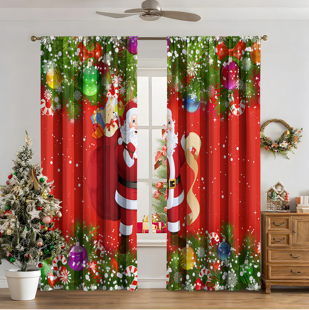 Weihnachtsvorhänge mit 3D-Digitaldruck