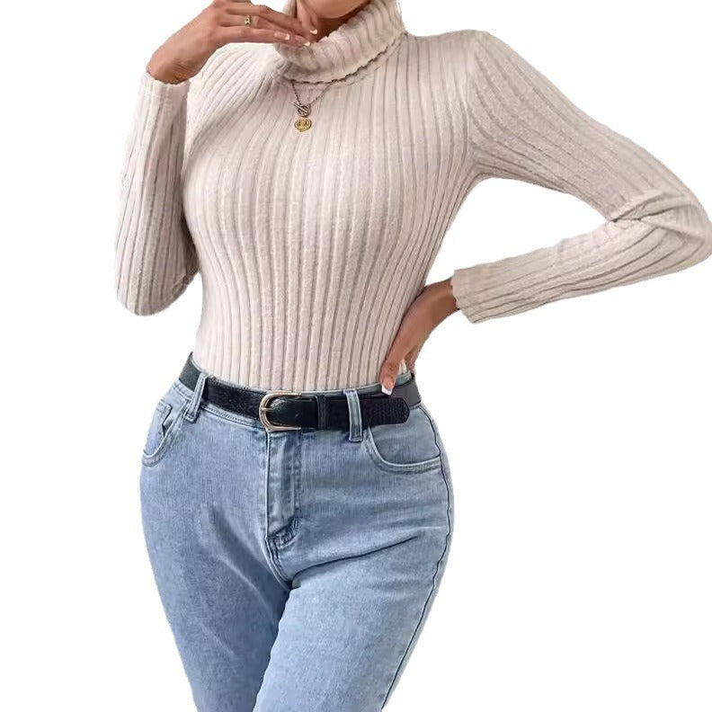 Französisch Halskappe Langarm Jumpsuit