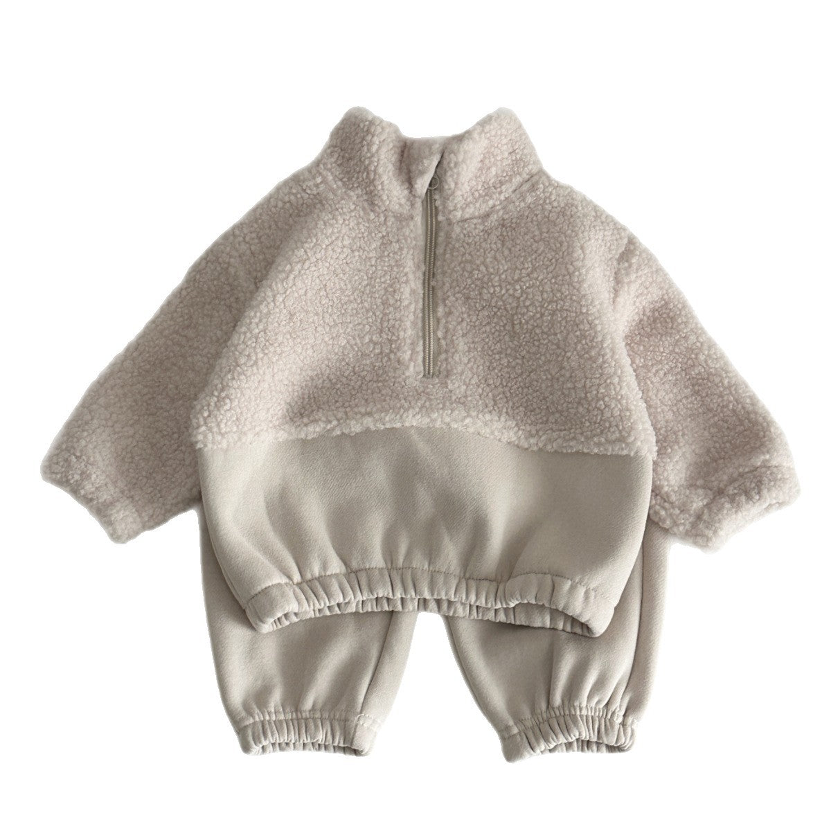 Baby Lammwoll Pullover mit Stehkragen – Bild 3 | LuxeStyle