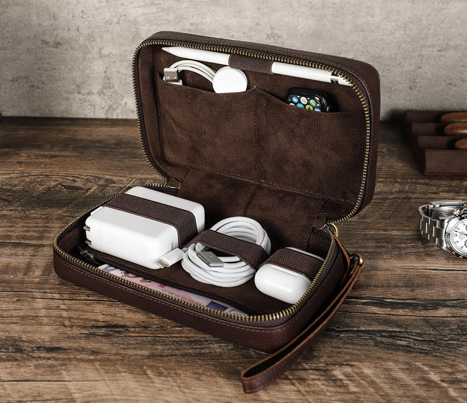 Leder-Organizer für Kabel und Kopfhörer – Bild 4 | LuxeStyle