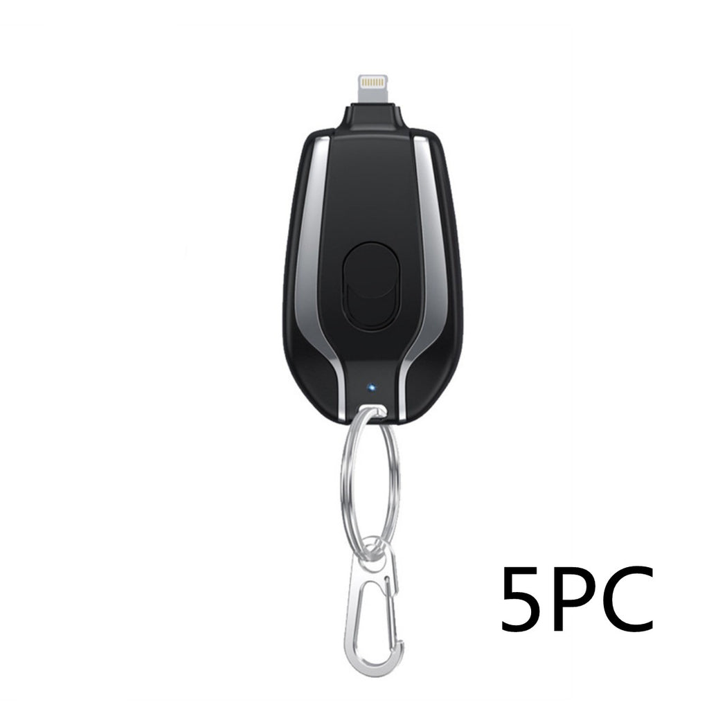 Mini Notfall Powerbank mit Karabiner (USB-C)