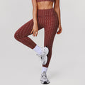 High-Waist Yoga-Pants mit Polka-Dots