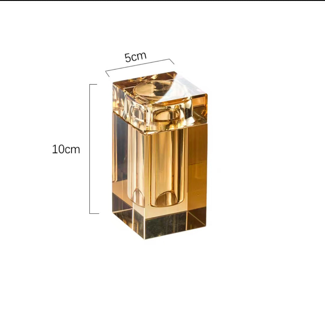 Kristallglas-Floss-Aufbewahrungsbox – klar, Champagner, grau – Bild 5 | LuxeStyle