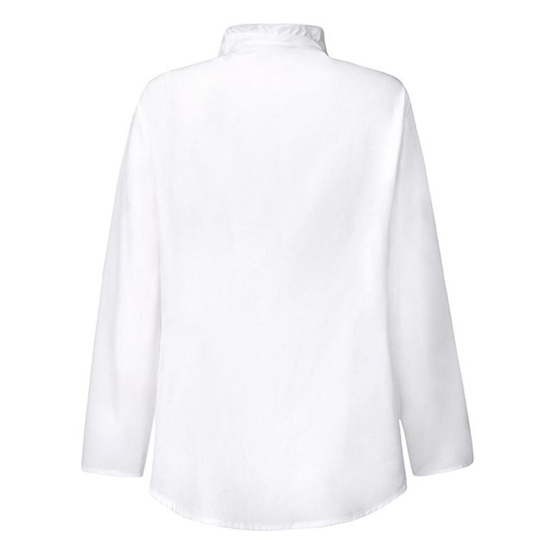 Damen Rüschen-Shirt mit Knöpfen – Bild 4 | LuxeStyle