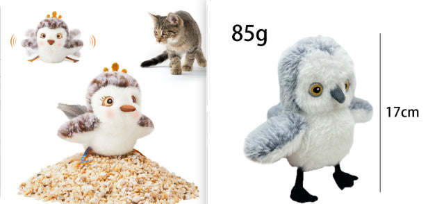 Interaktiver Plüschvogel für Katzen