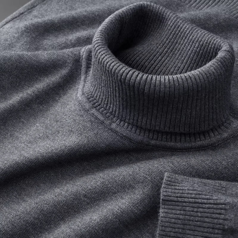 Hautfreundlicher Bequem und warmer Herren-Turtleneck-Pullover