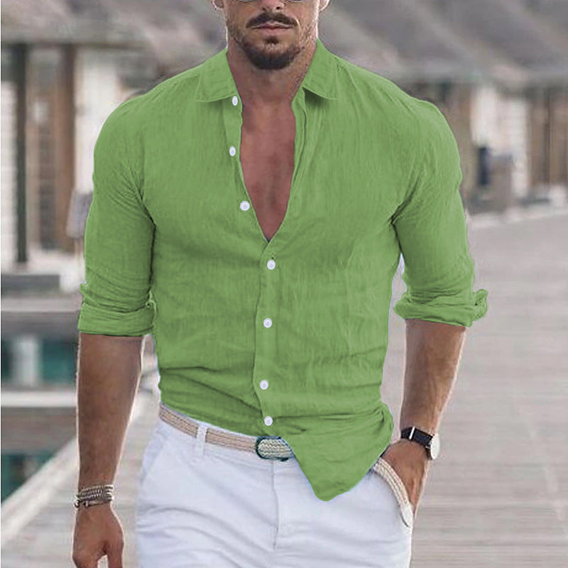 Herren Hemd aus Baumwolle und Leinen – Bild 16 | LuxeStyle