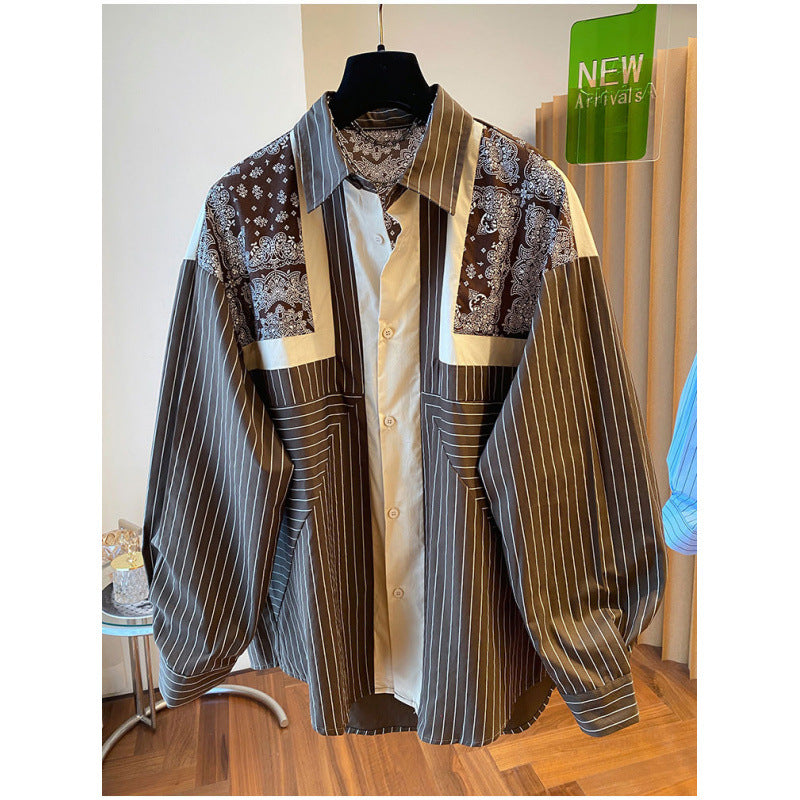 Locker geschnittenes Langarmshirt mit Ethno-Print – Bild 3 | LuxeStyle