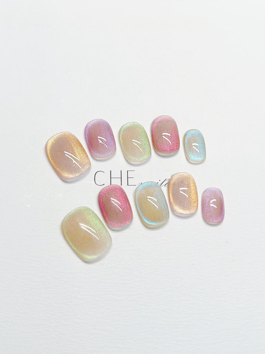 Dopamine Cat's Eye Press-on Nägel | LuxeStyle