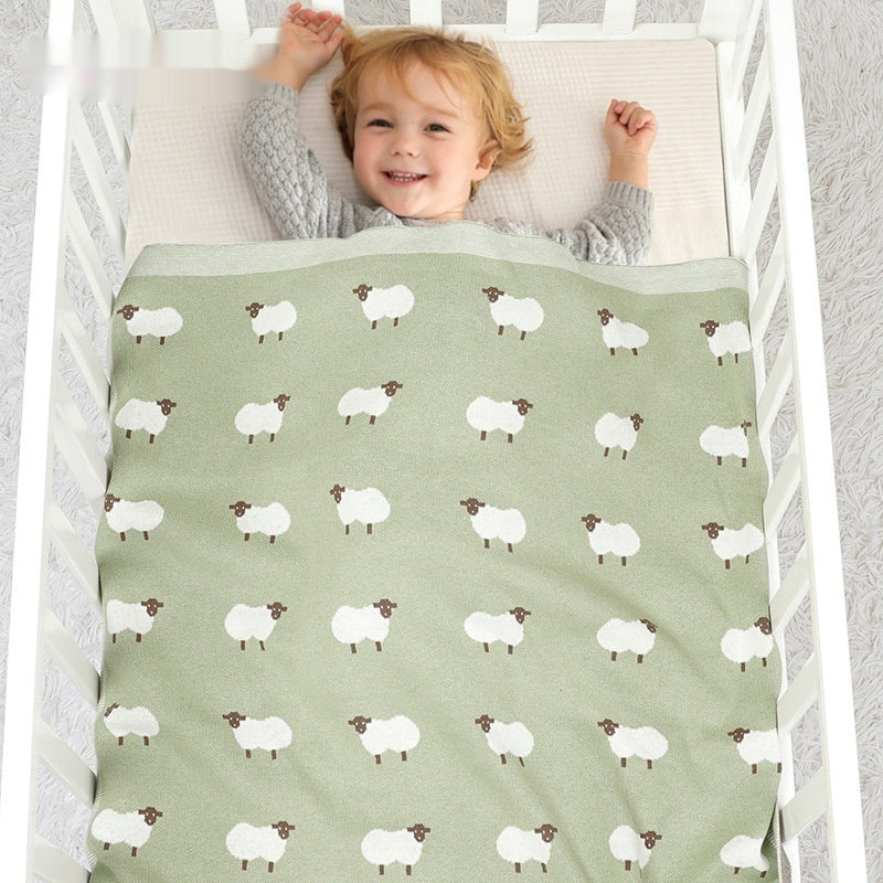 Alpaka Strickdecke für Babys