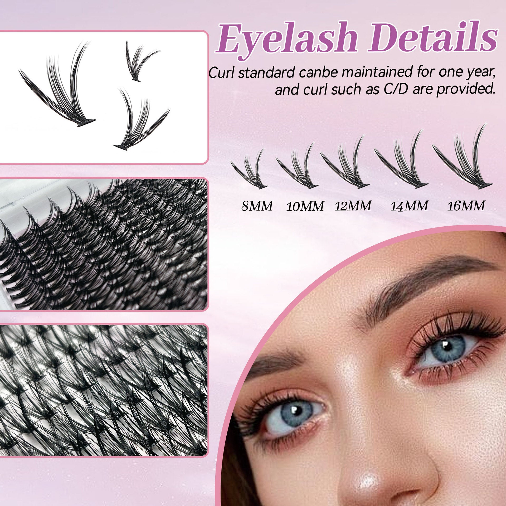 Wimpern Extensions Set