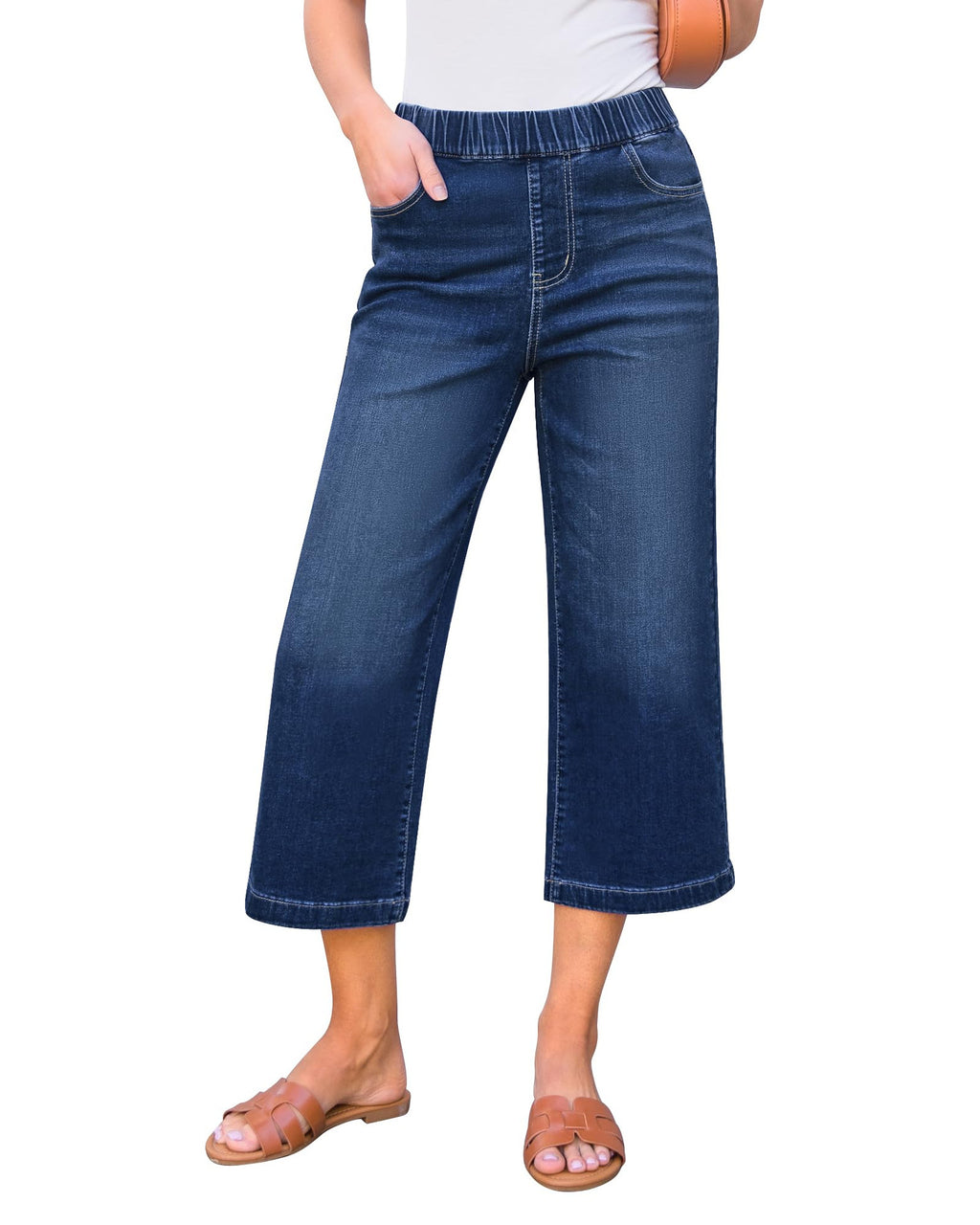 High-Waist Straight-Leg Jeans für Damen