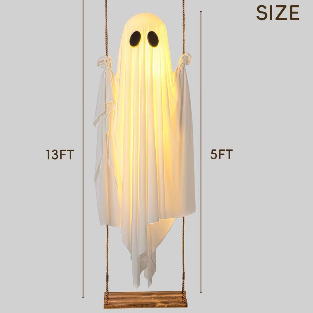 Leuchtender Halloween-Schaukelgeist