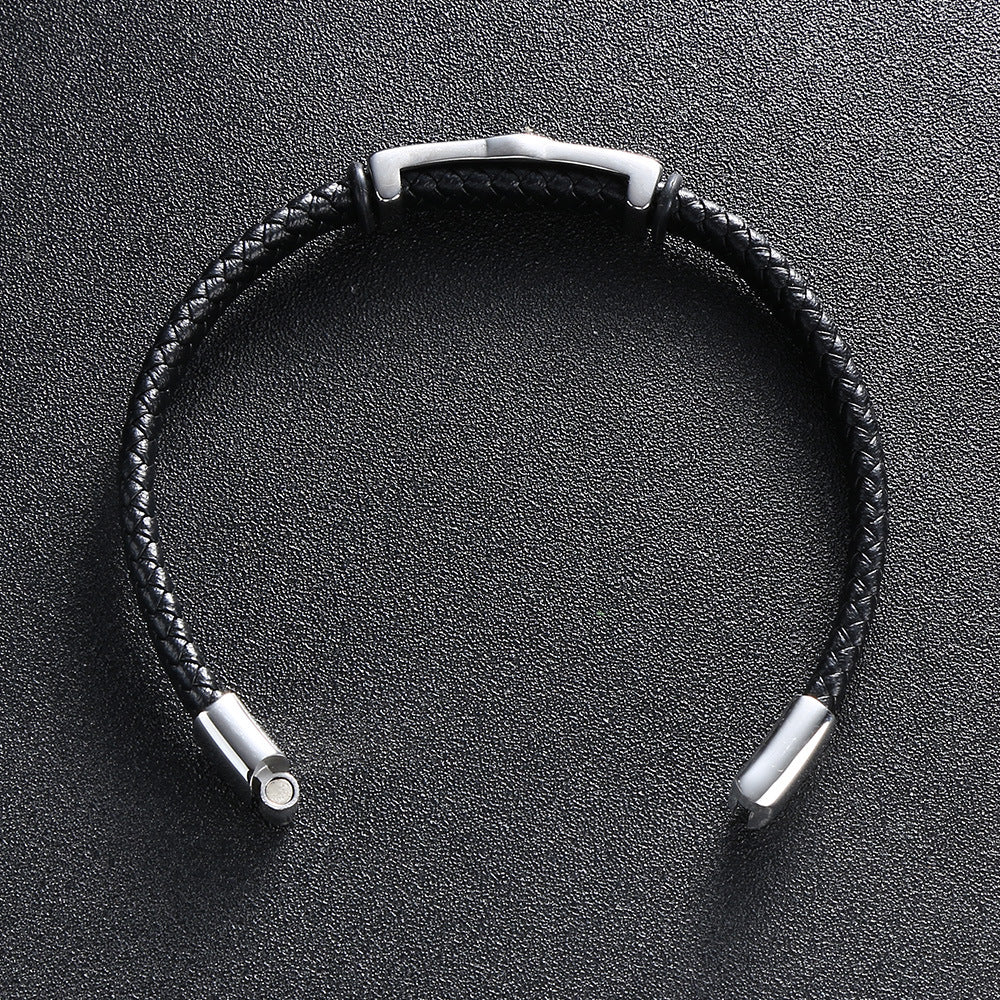 Geflochtenes Lederarmband aus Mikrofaser – Bild 4 | LuxeStyle