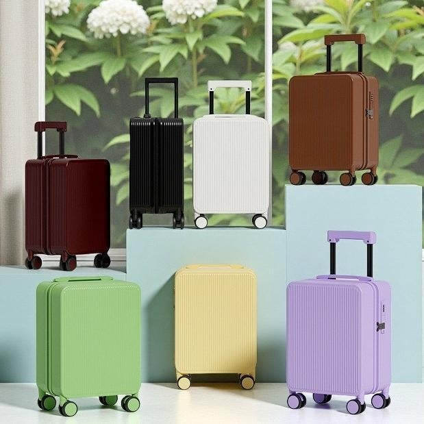 Unisex Trolley Koffer mit Reissverschluss