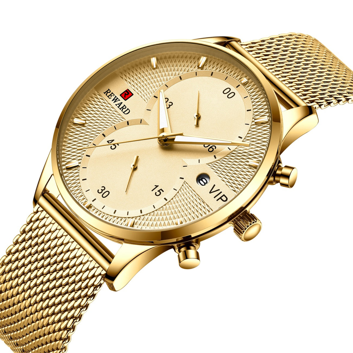 Herren Quarzuhr mit Kalenderfunktion, wasserdicht | LuxeStyle