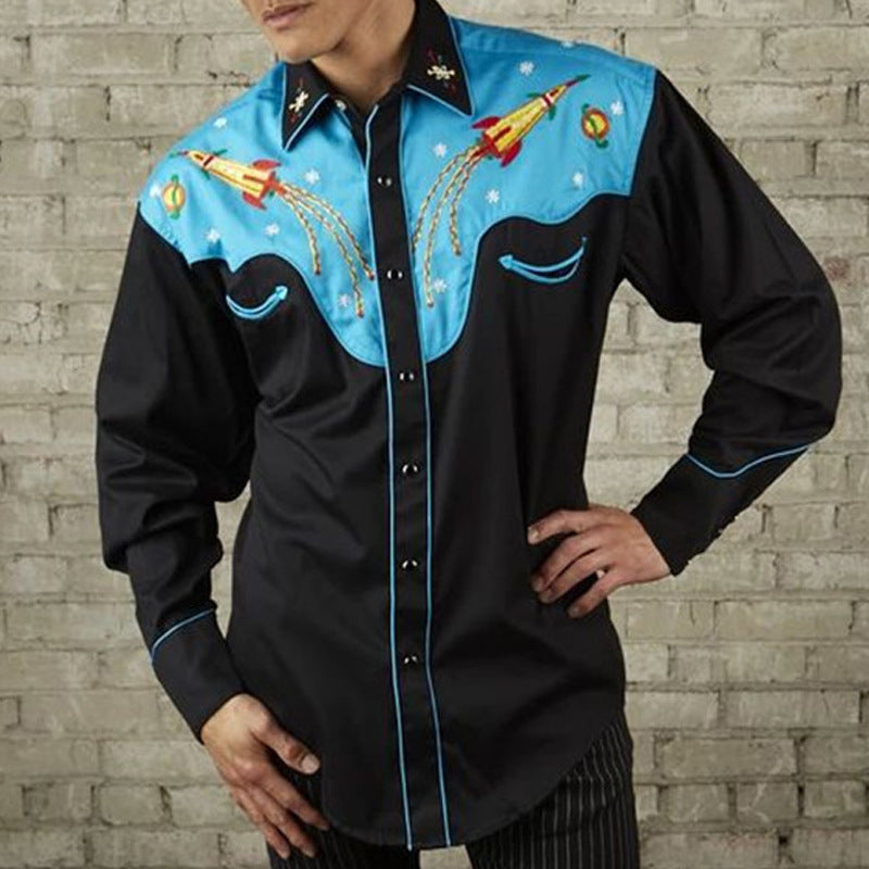 Hemd mit amerikanischem Western-Muster – Bild 2 | LuxeStyle