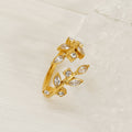 Hufeisenring mit Zirkonia, verstellbar – Bild 2 | LuxeStyle