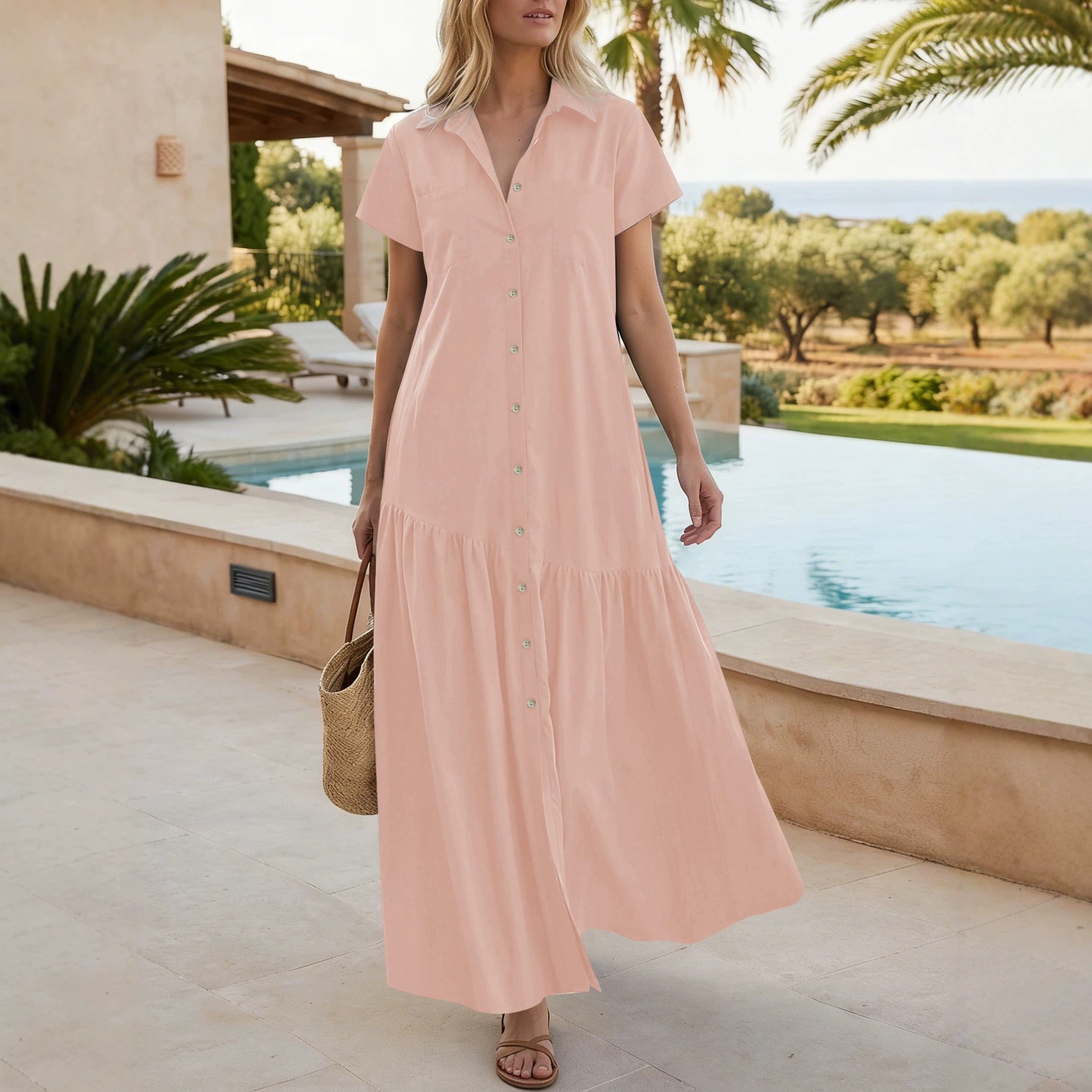 Elegantes Kleid mit Rüschen