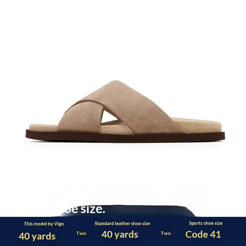 Herren Flip-Flops mit Wildleder-Optik