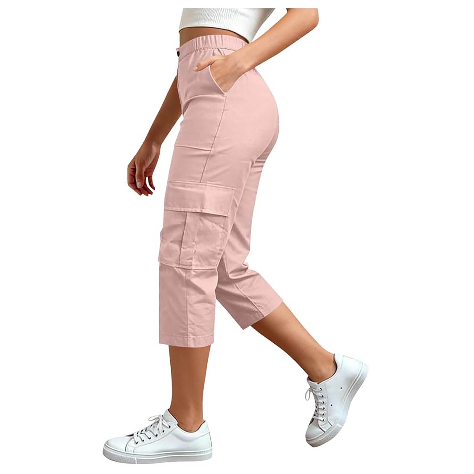 Hochtaillierte Caprihosen