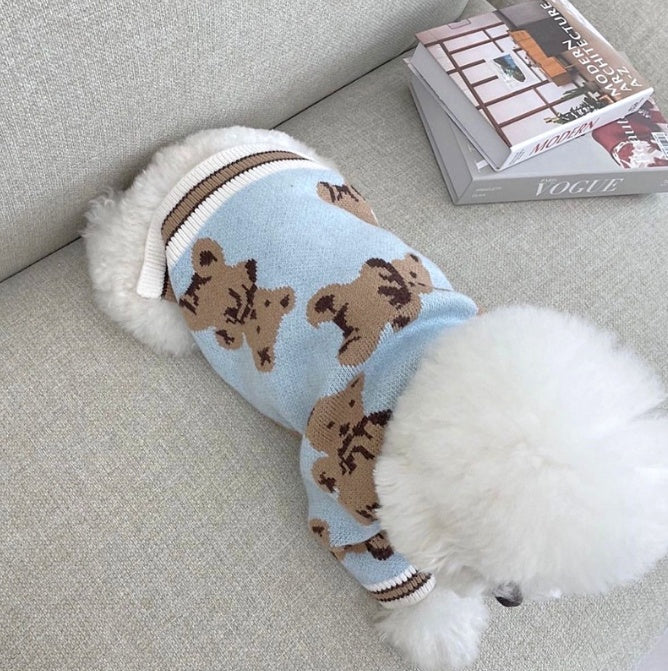 Hundekuscheldecke mit V-Ausschnitt, Streifen – Bild 4 | LuxeStyle