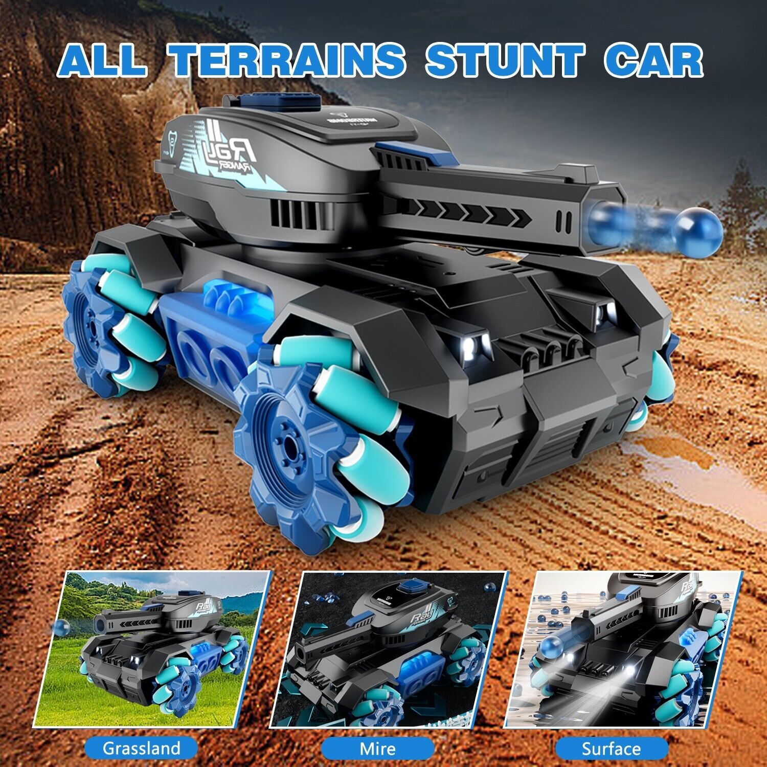 Y1 RC Panzer Stunt-Auto mit Licht & Musik