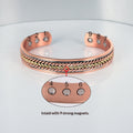 Geflochtenes Kupferarmband mit Seil-Muster