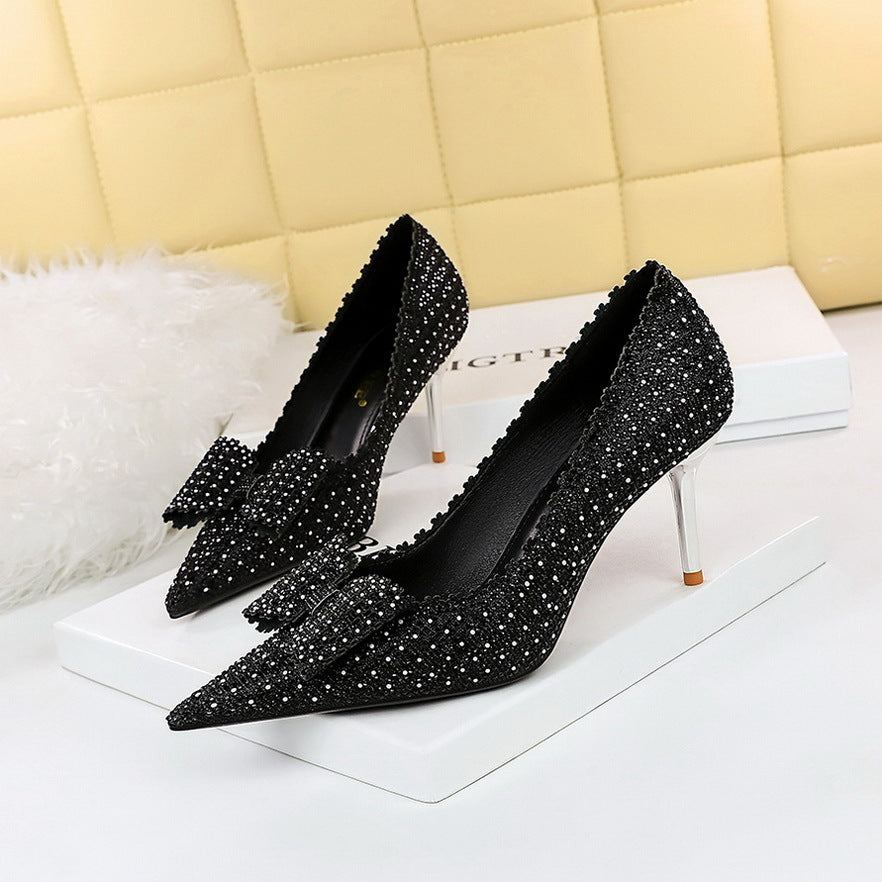 Elegante Pailletten-Sandalen mit Stiletto-Absatz – Bild 5 | LuxeStyle