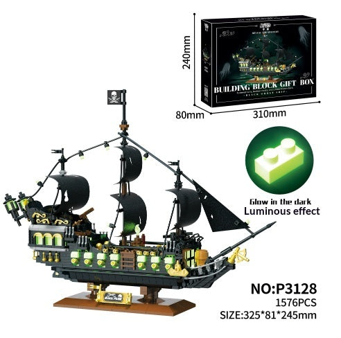 Geister-Piratenschiff Bausteine-Set