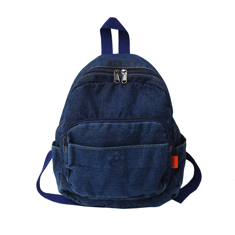 Damen Rucksack aus gewaschenem Denim Canvas