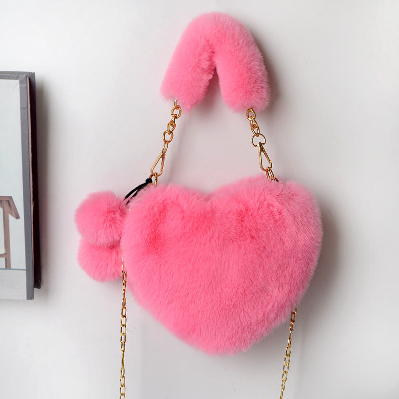 Love Bags Plüsch-Handtasche Herz