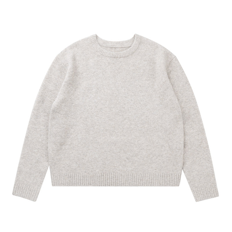 Wollpullover mit Crewneck