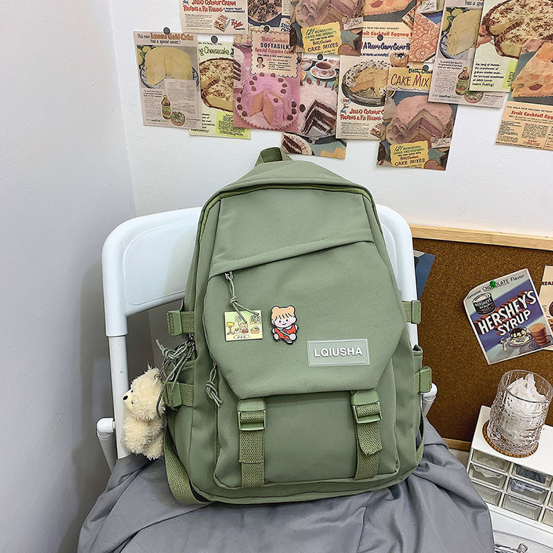 Grosser Nylon-Rucksack für Schule – Bild 2 | LuxeStyle