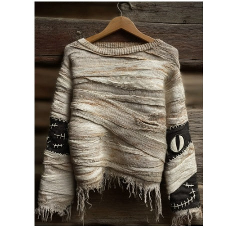 Oversized Chunky Knit Top mit 3D-Effekt