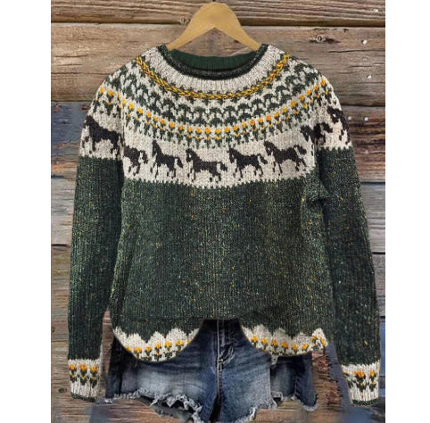 Damen Sweatshirt mit 3D-Effekt Print