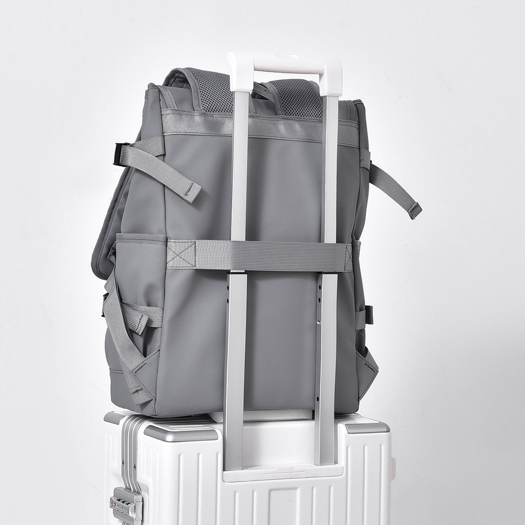 Grosser Rucksack für Geschäftsreisen – Schwarz/ Grau – Bild 2 | LuxeStyle