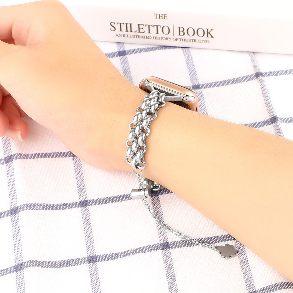 Stahlarmband Doppelreihe für Apple Uhr – Bild 2 | LuxeStyle